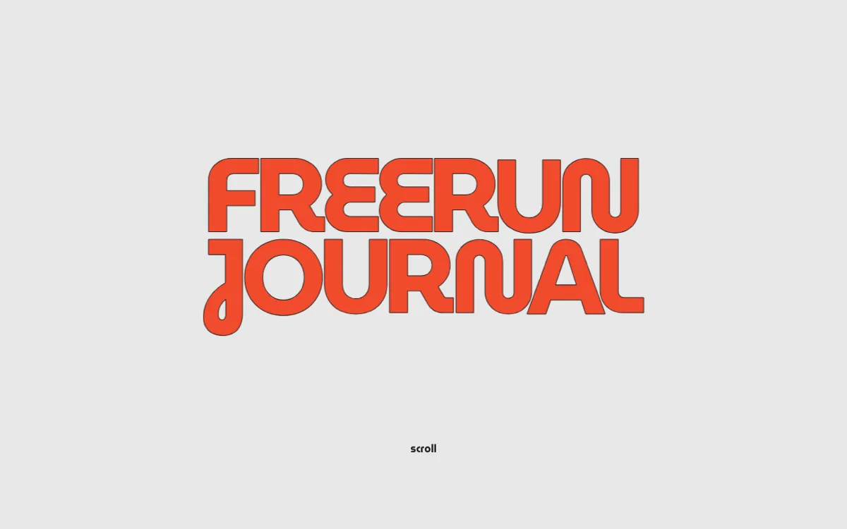 FREERUN JOURNAL のトップページ（freerunjournal.net のスクリーンショット）